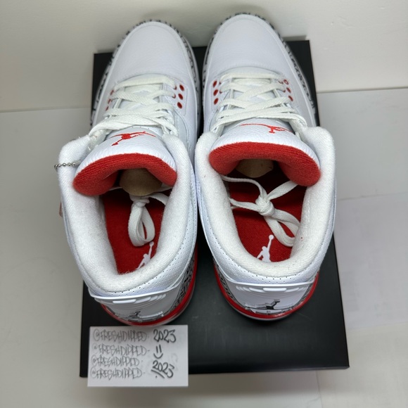 NWT 2018 JORDAN 3 RETRO HALL OF FAME “KATRINA” MENS SZ 10 DEADSTOCK OG ALL - Picture 5 of 16
